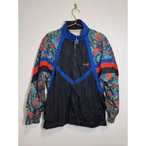 Vintage Adolfo Sport Womens Sz S Track Jacket Windbreaker Zip 80s 90s