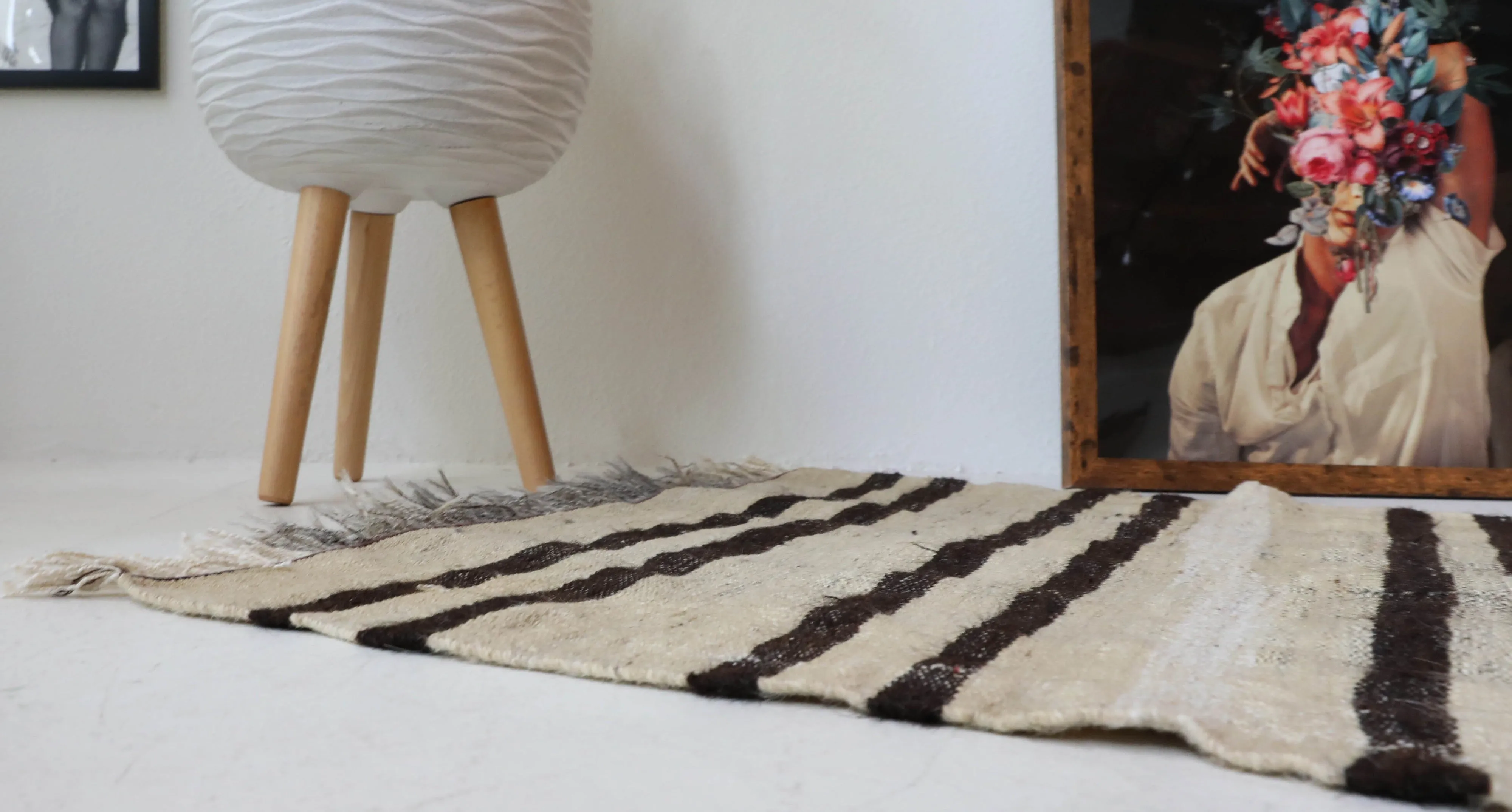 Vintage Mersin Mut Kilim Rug 2'8"x4'10"