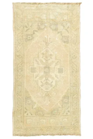 Vintage Turkish Mini Rug No. 654 | 1'10 x 3'6