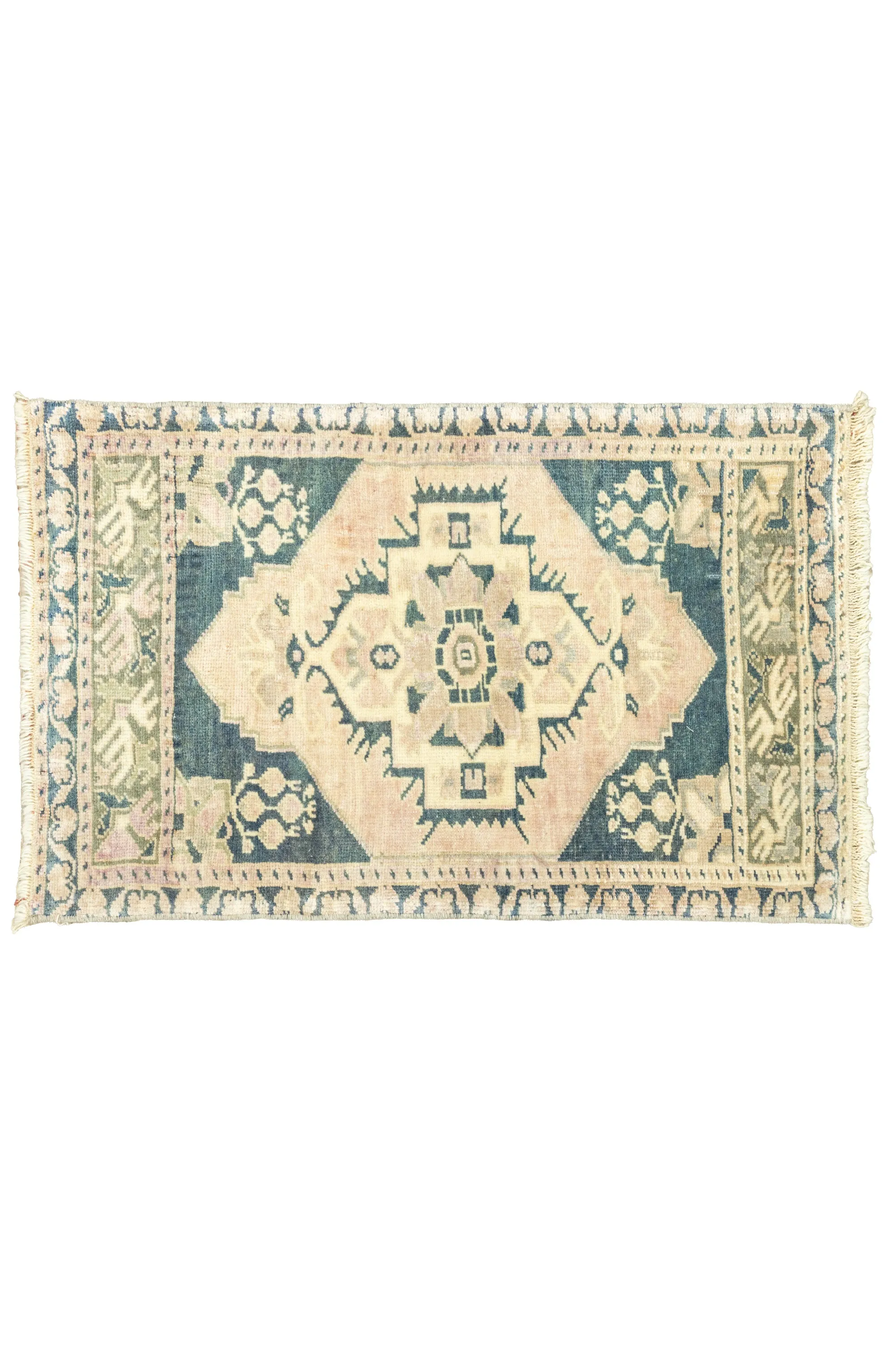 Vintage Turkish Mini Rug No. 669 | 1'9 x 2'9
