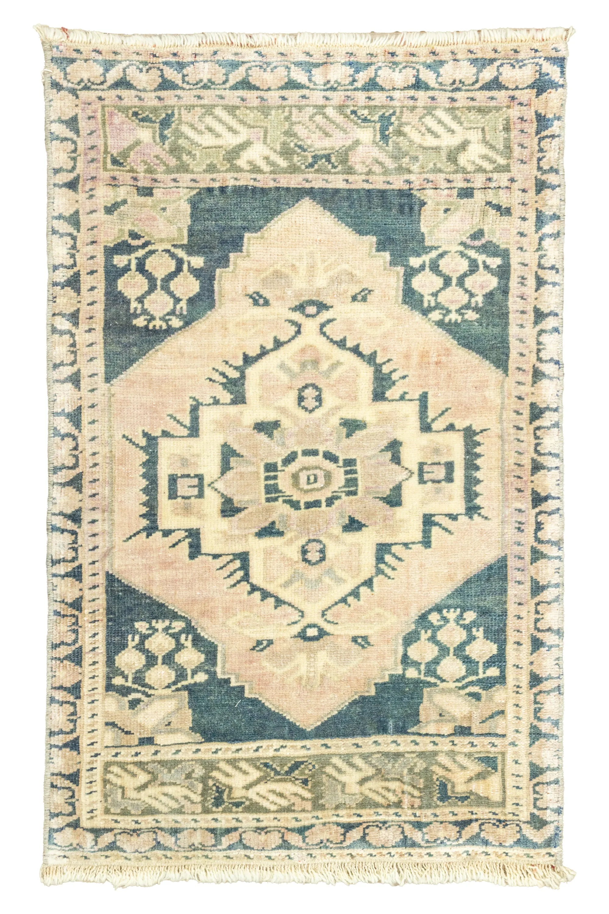 Vintage Turkish Mini Rug No. 669 | 1'9 x 2'9
