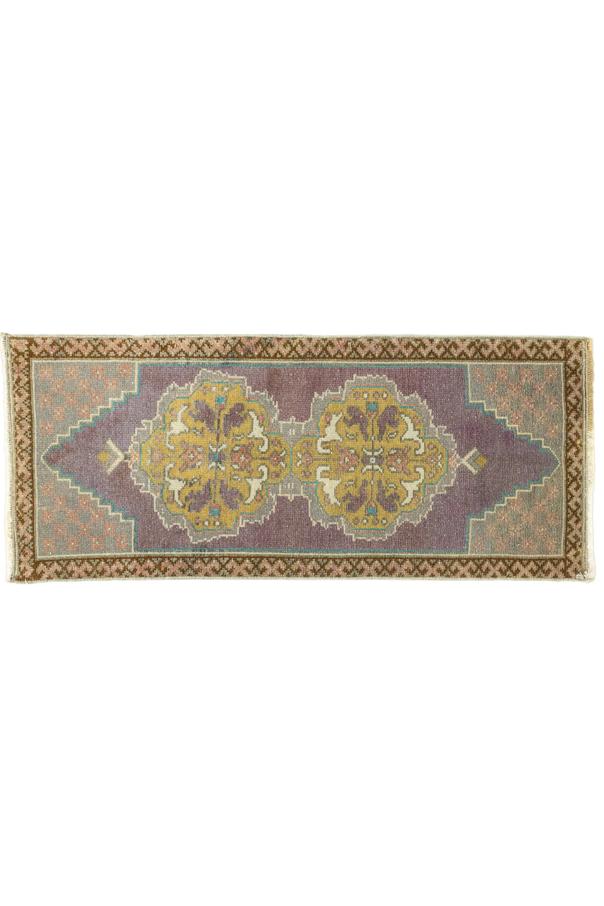 Vintage Turkish Mini Rug No. 694 | 1'6 x 3'7