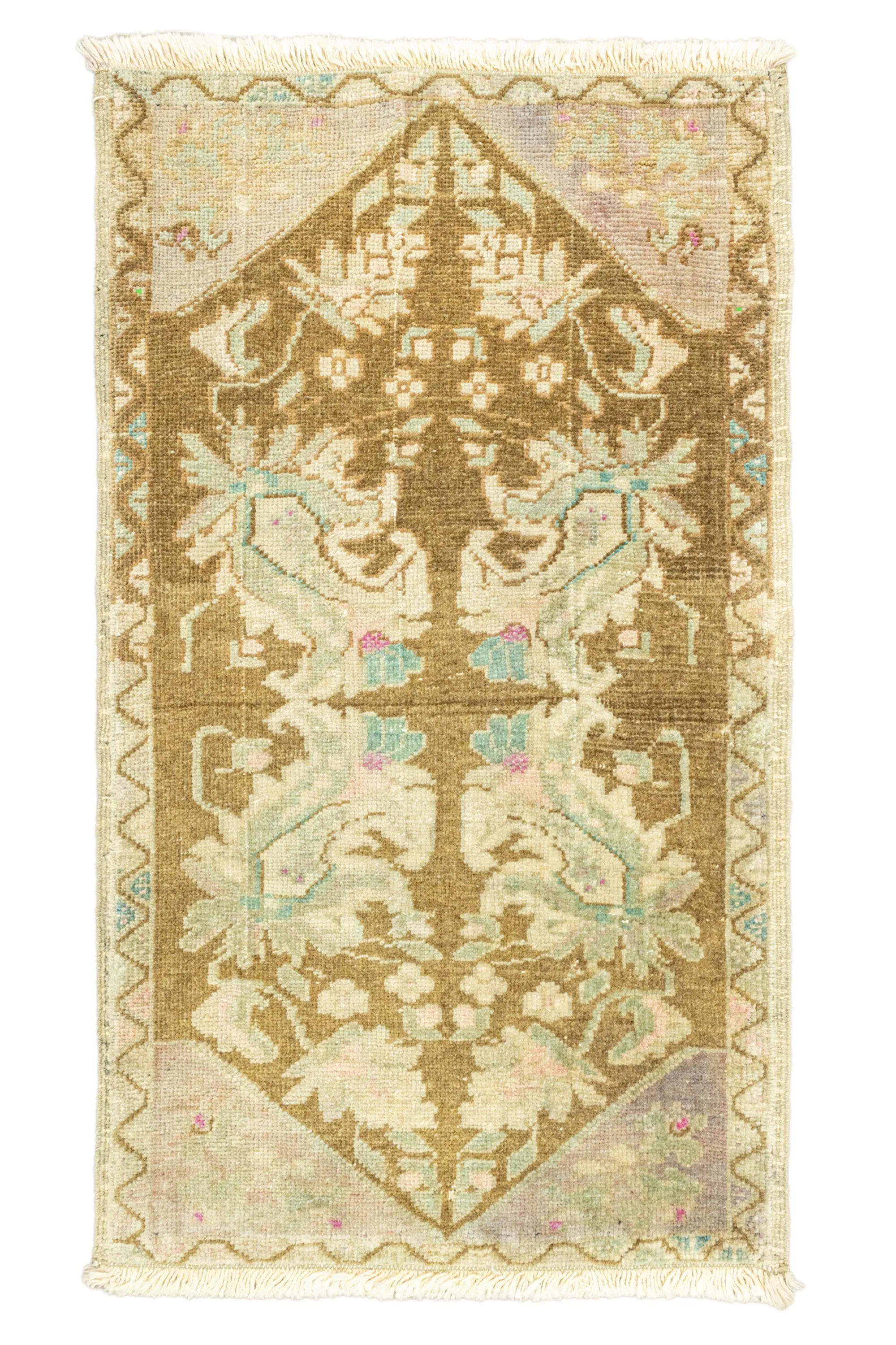 Vintage Turkish Mini Rug No. 698 | 1'7 x 2'9