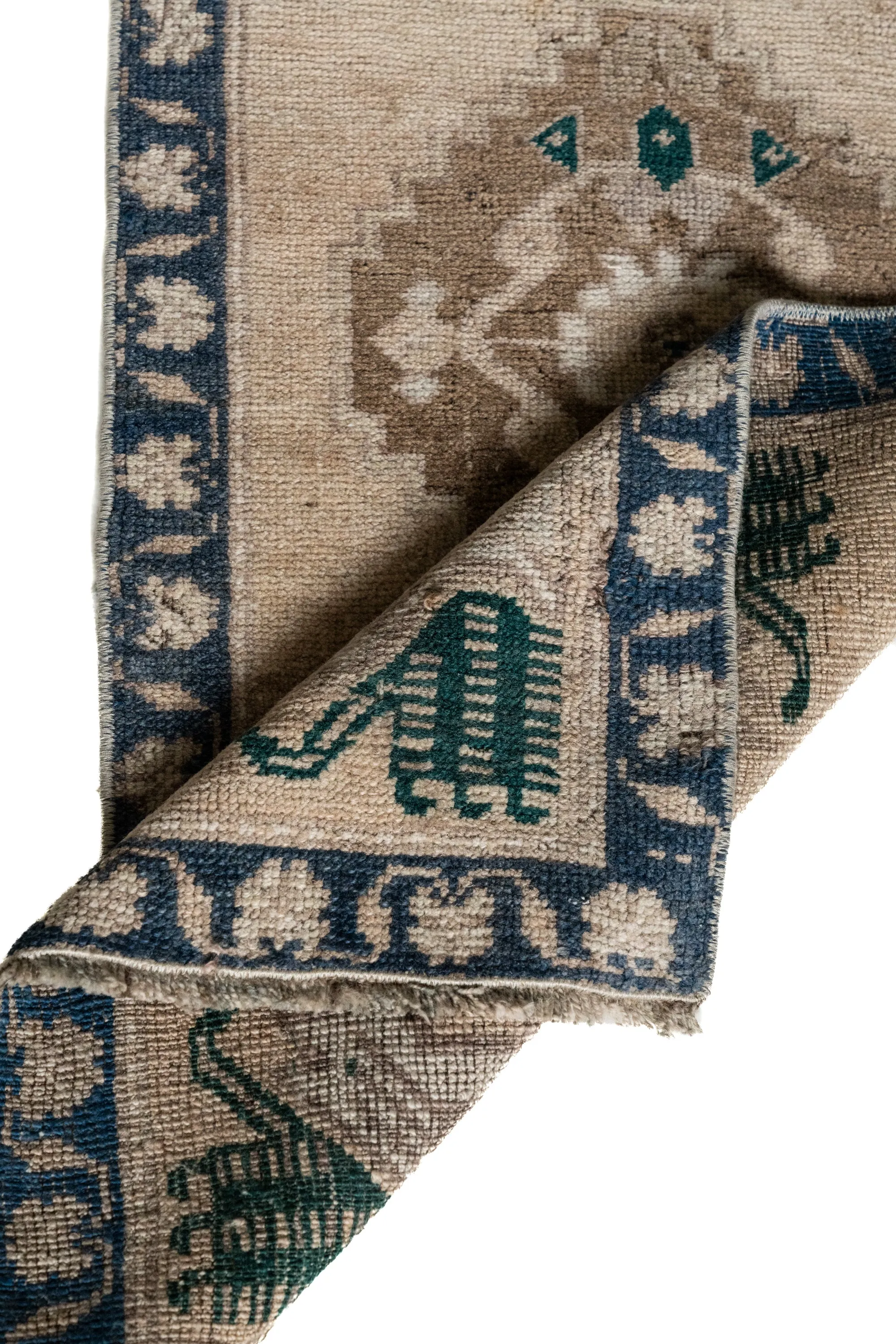 Vintage Turkish Mini Rug No. 721 | 1'7 x 3'2