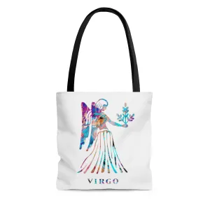 Virgo Zodiac Sign Tote Bag