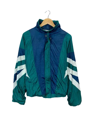 Vtg Patchwork Windbreaker (L)