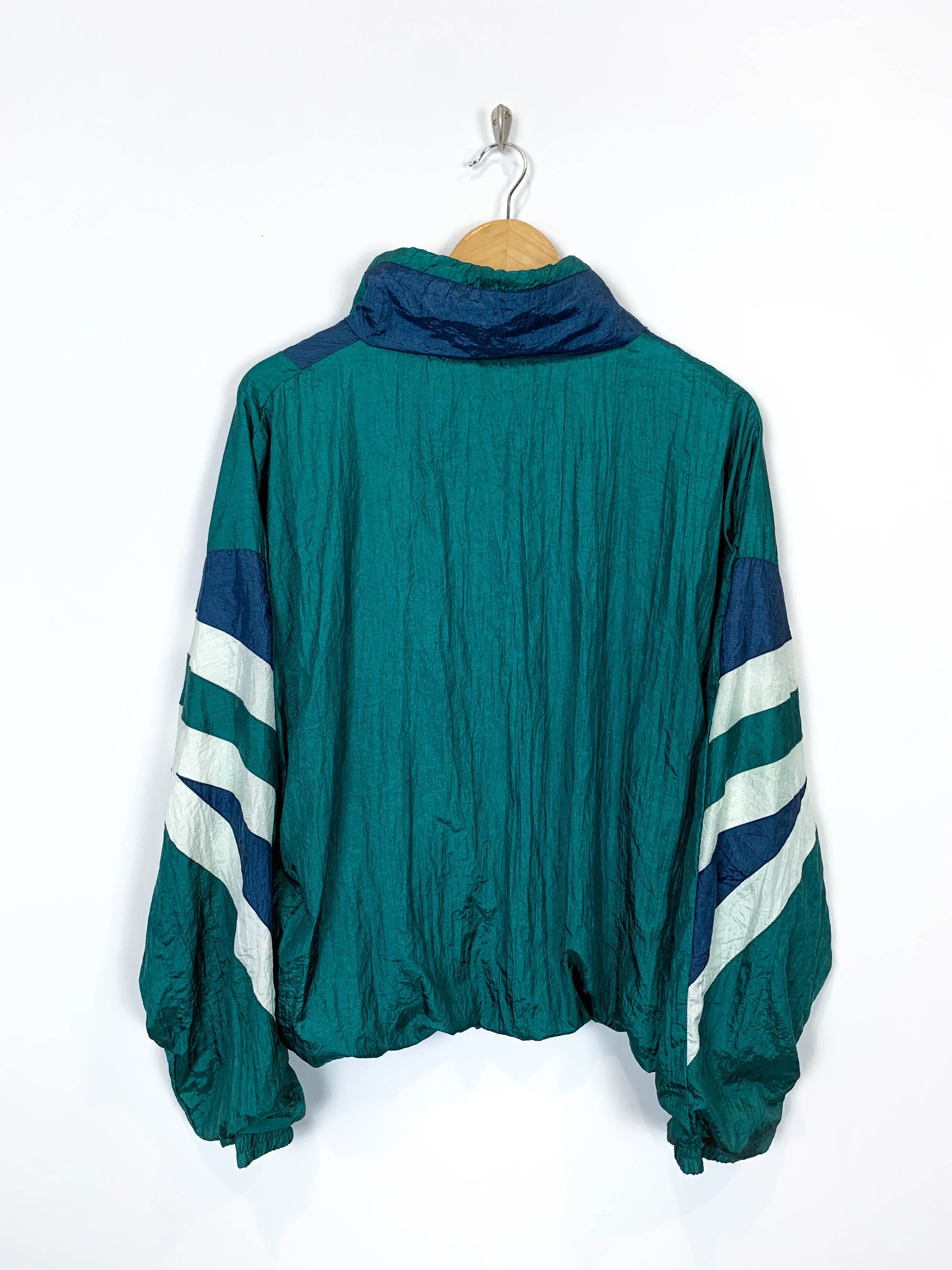 Vtg Patchwork Windbreaker (L)
