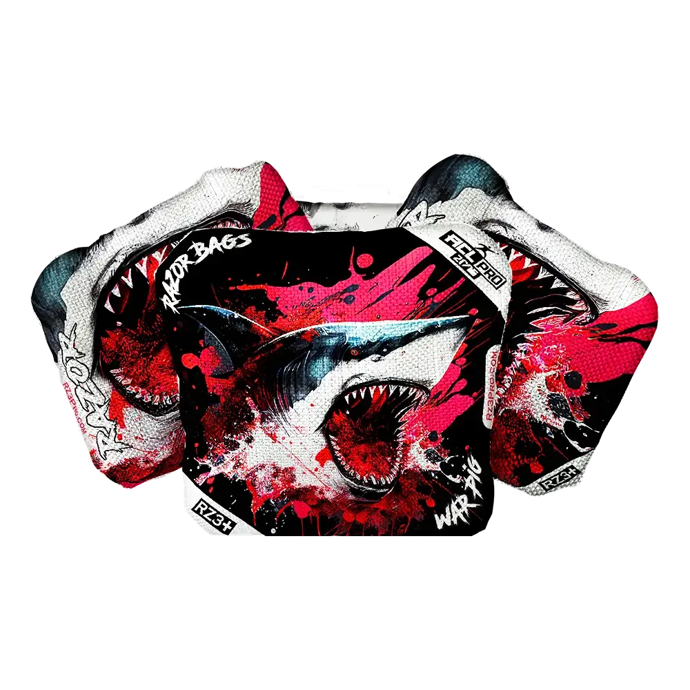 War Pig | Shark Black Series | ACL PRO Razor Cornhole Bags