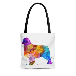 Watercolor  Australian Shepherd Tote Bag