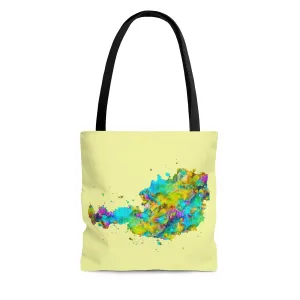Watercolor Austria Map Tote Bag