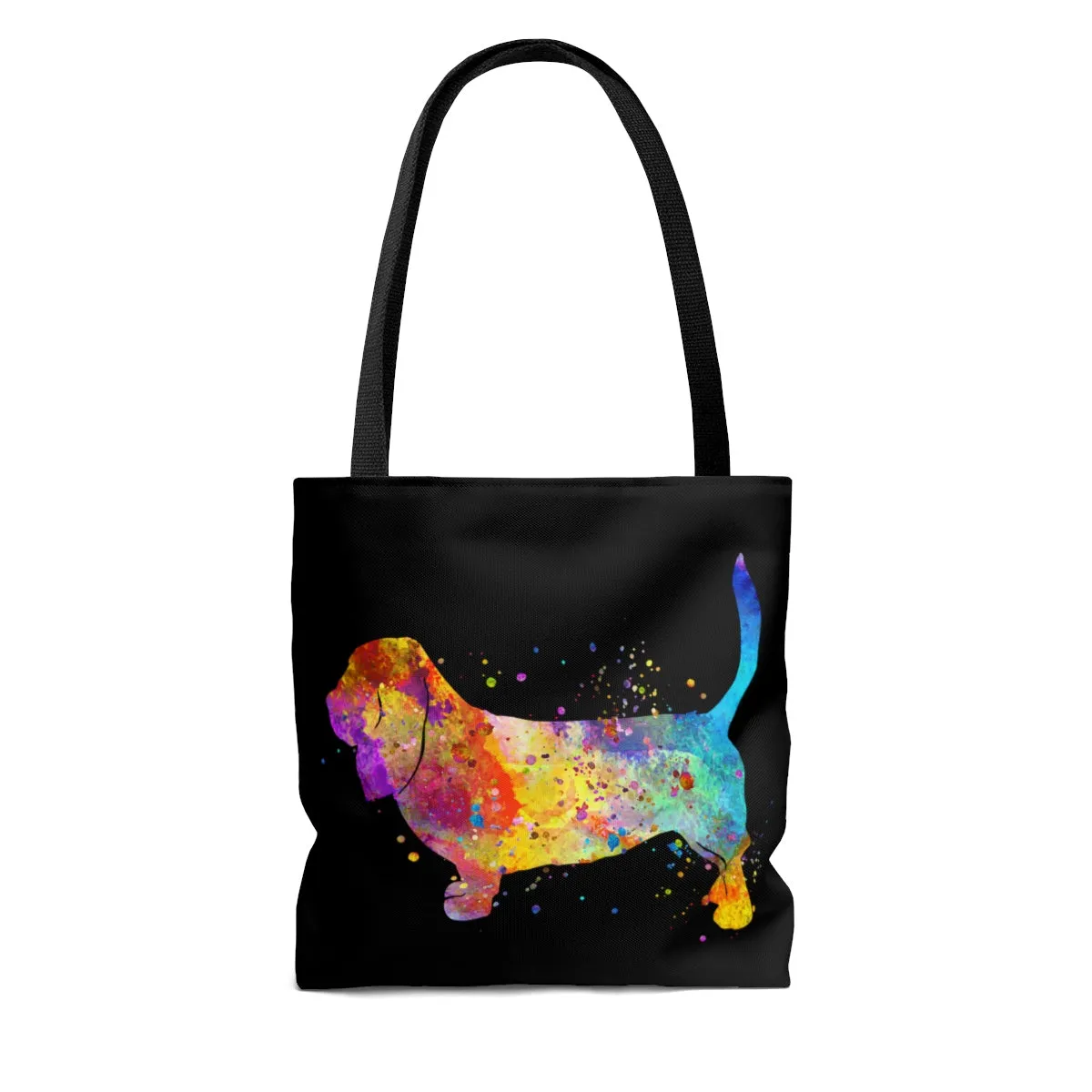 Watercolor Basset Hound Tote Bag