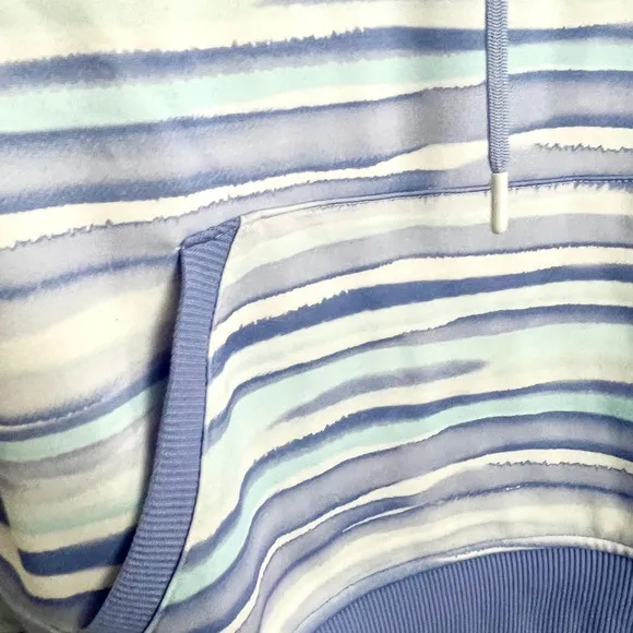 Watercolor Blue Periwinkle Pullover Hoodie Women-Previous Season Style