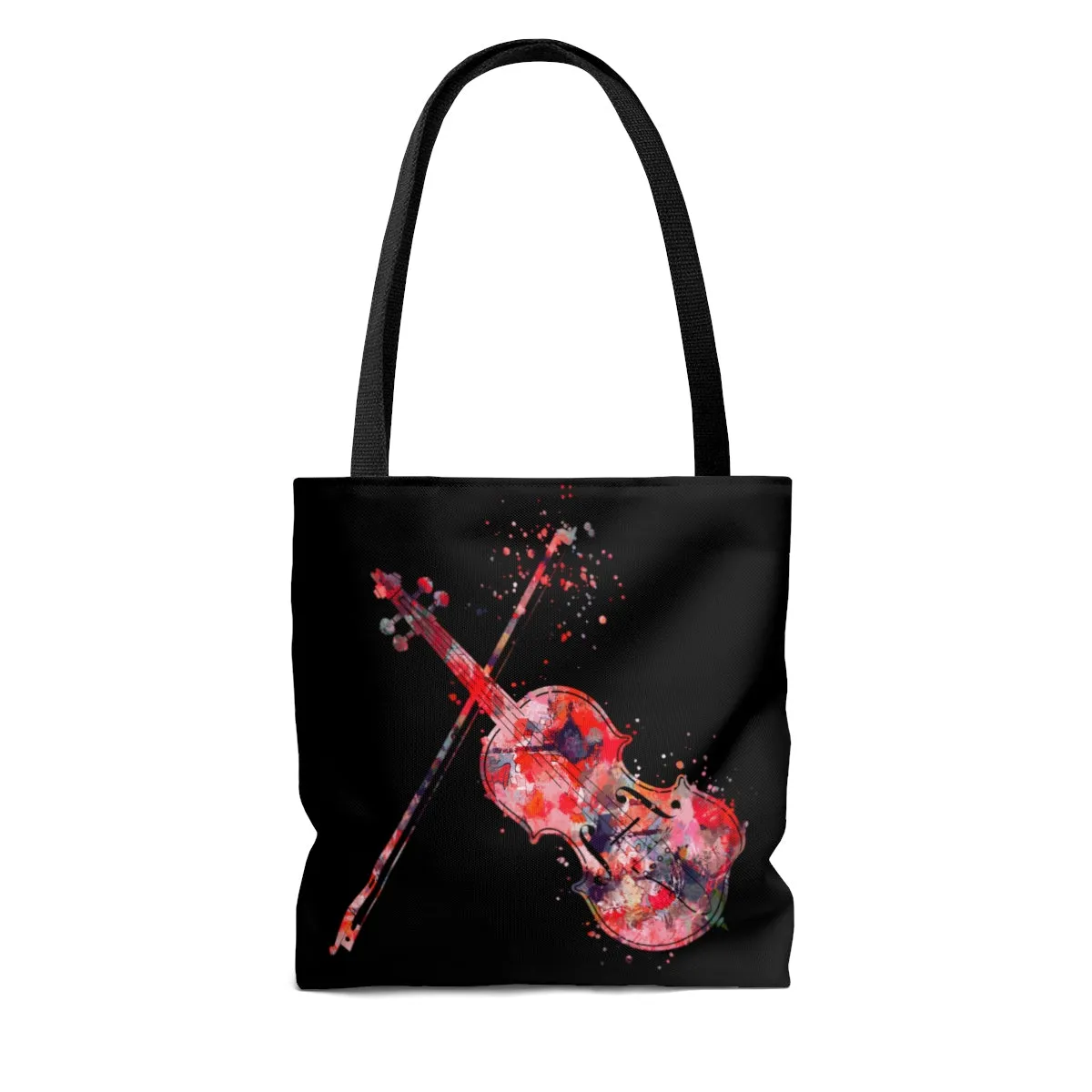 Watercolor Violin Tote Bag
