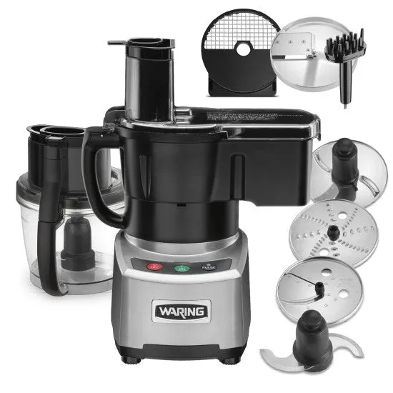 WFP16SCD - 4-Qt. Combination Bowl Cutter Mixer and Continuous-Feed with Dicing and LiquiLock Seal by Waring Commercial