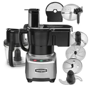 WFP16SCD - 4-Qt. Combination Bowl Cutter Mixer and Continuous-Feed with Dicing and LiquiLock Seal by Waring Commercial