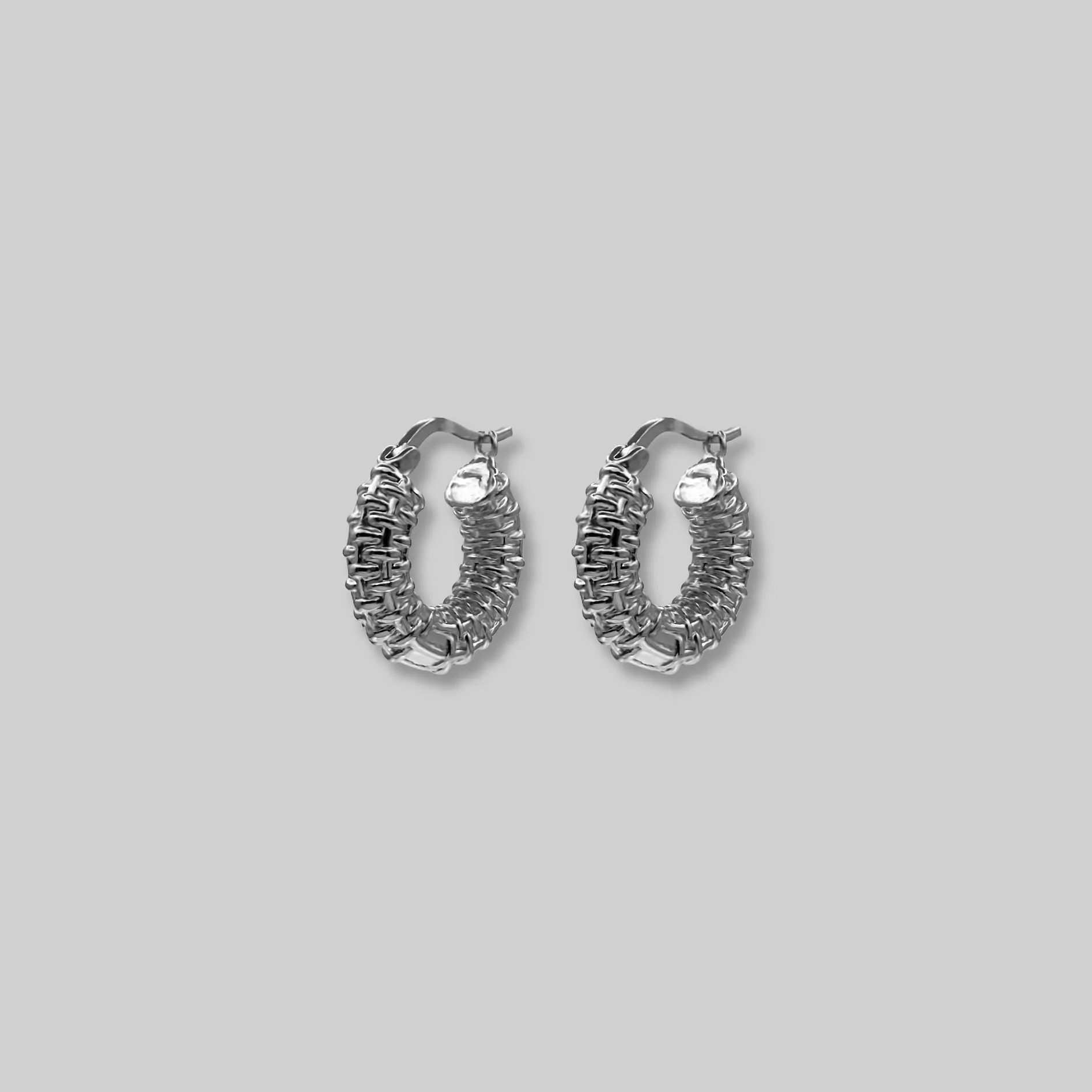 Wheel Hoop Earrings