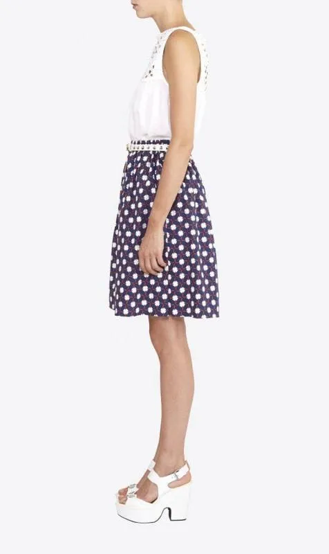 White Eyelet Sleeveless Top
