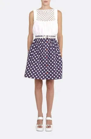 White Eyelet Sleeveless Top