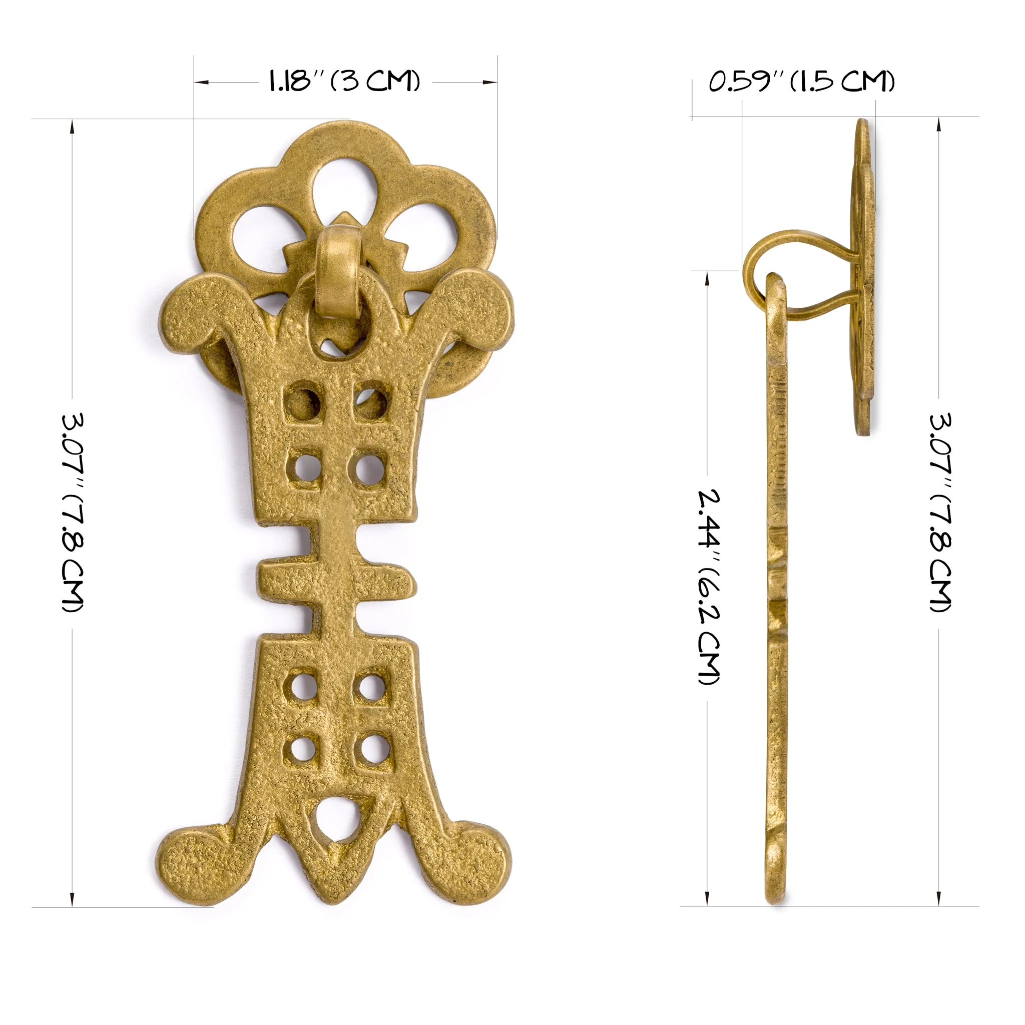 Wine Vessels Pulls 3.1" - Set of 2