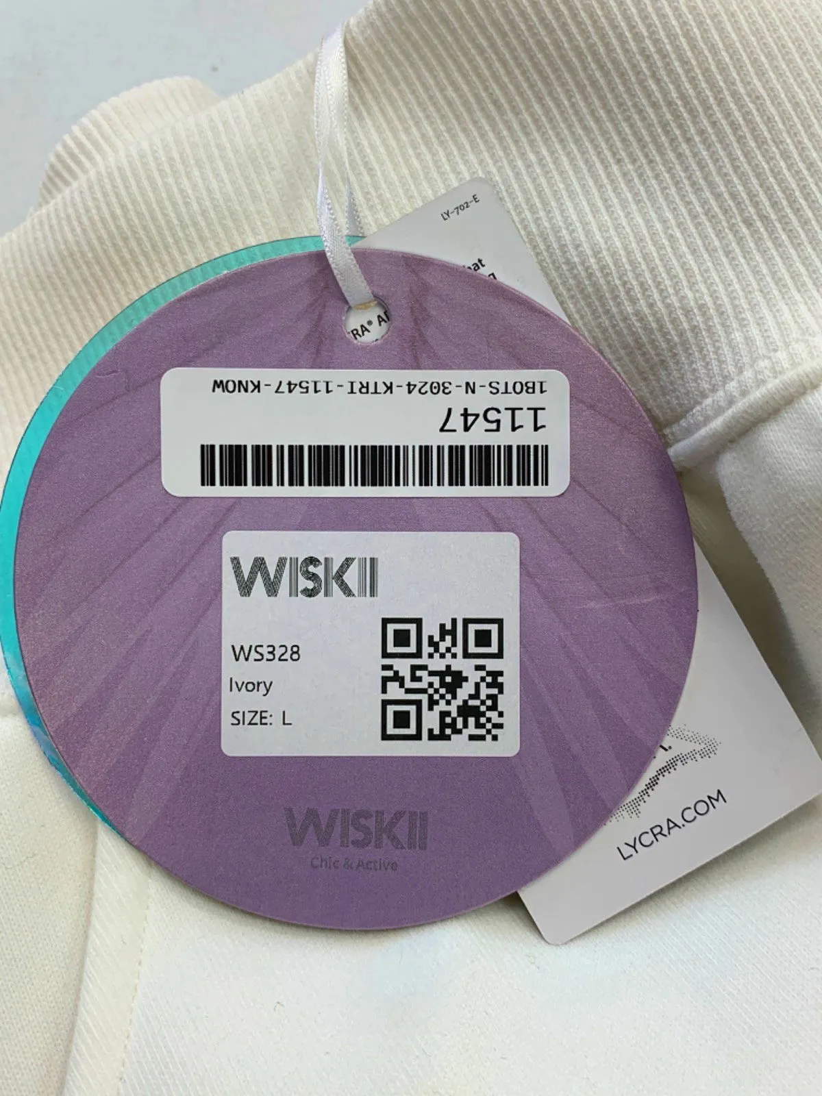 Wiskii Ivory Chic & Active Skirt UK L