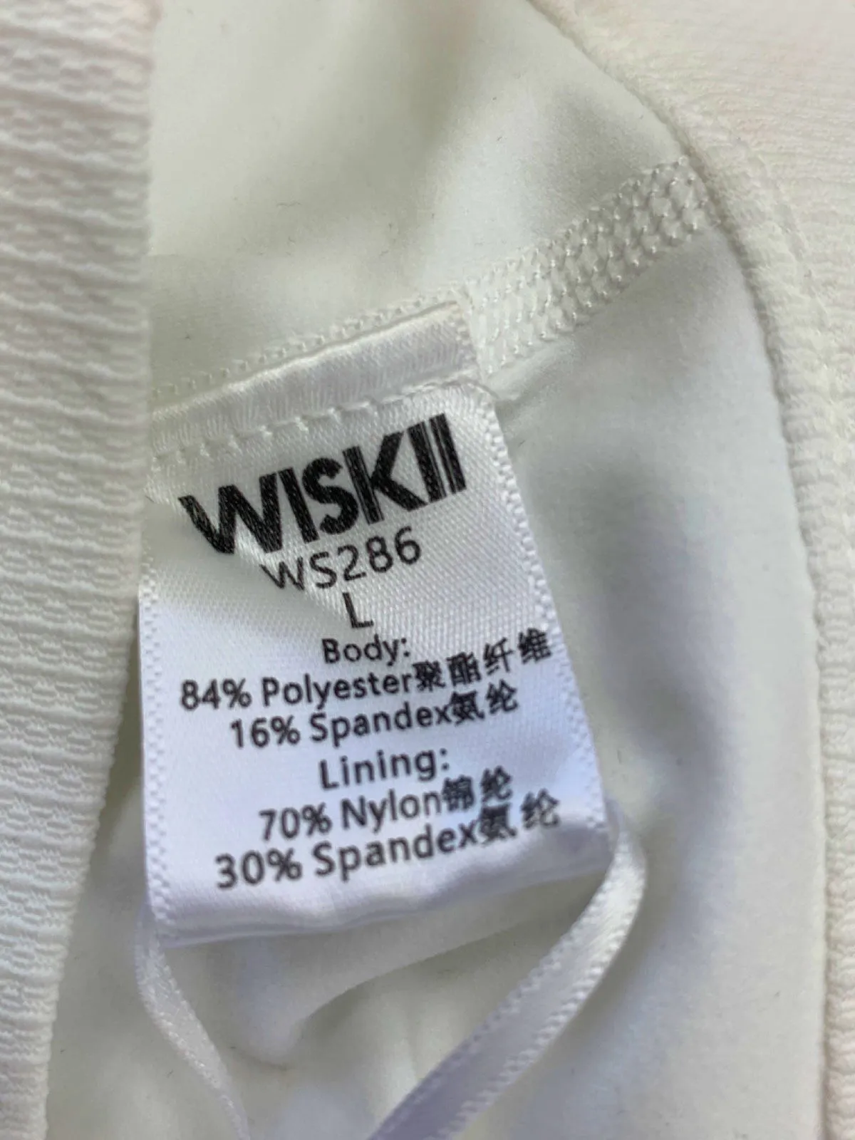 Wiskii Ivory Chic & Active Tennis Skirt UK L