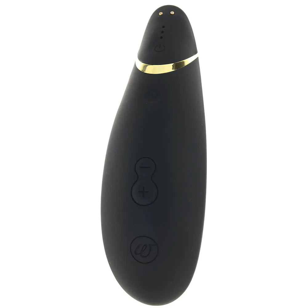 Womanizer Premium 2 Rechargeable Silicone Luxurious Pleasure Air Clitoral Stimulator Black