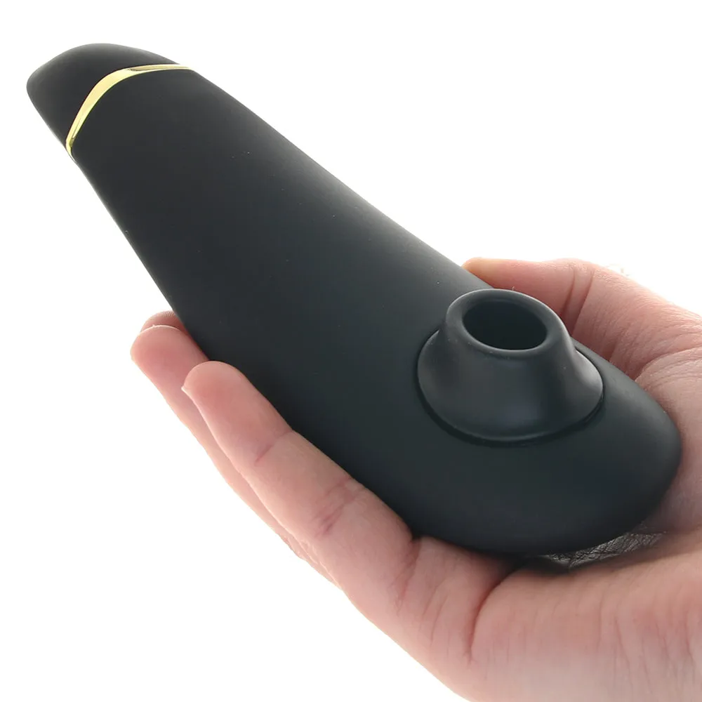 Womanizer Premium 2 Rechargeable Silicone Luxurious Pleasure Air Clitoral Stimulator Black