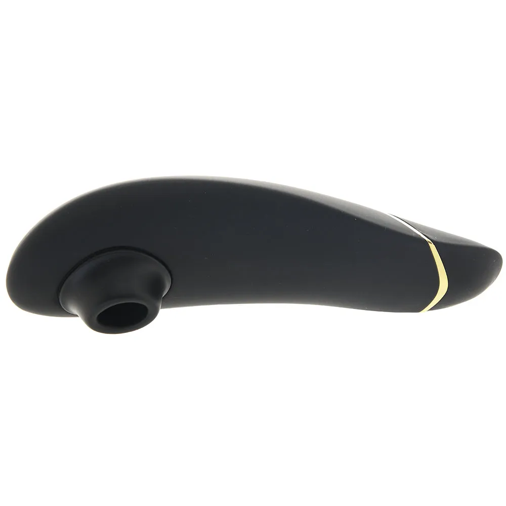 Womanizer Premium 2 Rechargeable Silicone Luxurious Pleasure Air Clitoral Stimulator Black