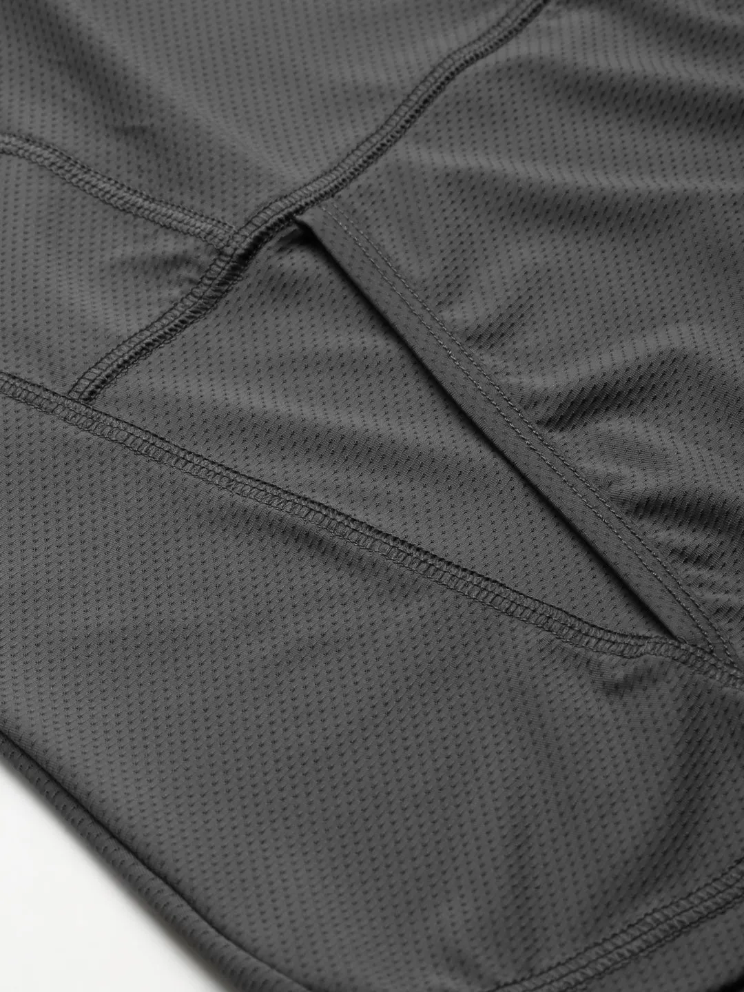 Women's Charcoal Grey Solid Sporty Hooded T-shirt