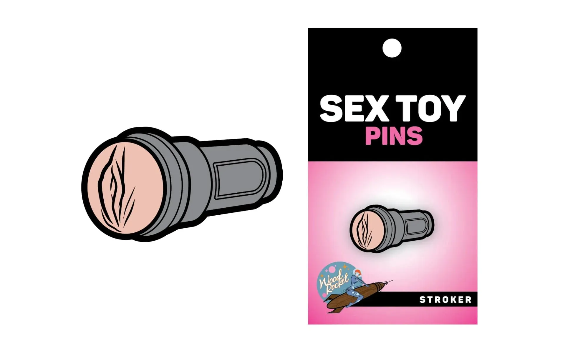Wood Rocket Assorted Adult Pins