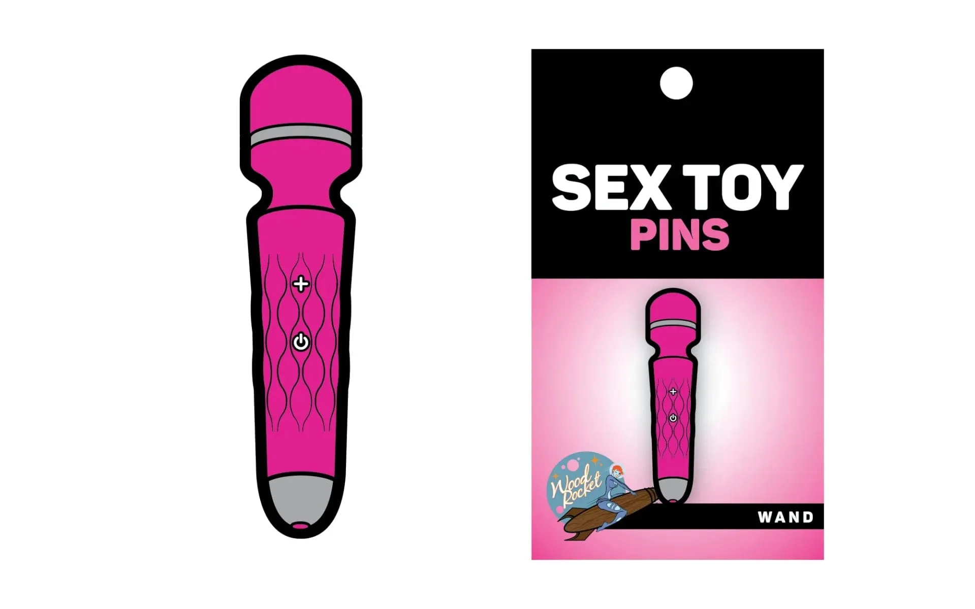 Wood Rocket Assorted Adult Pins