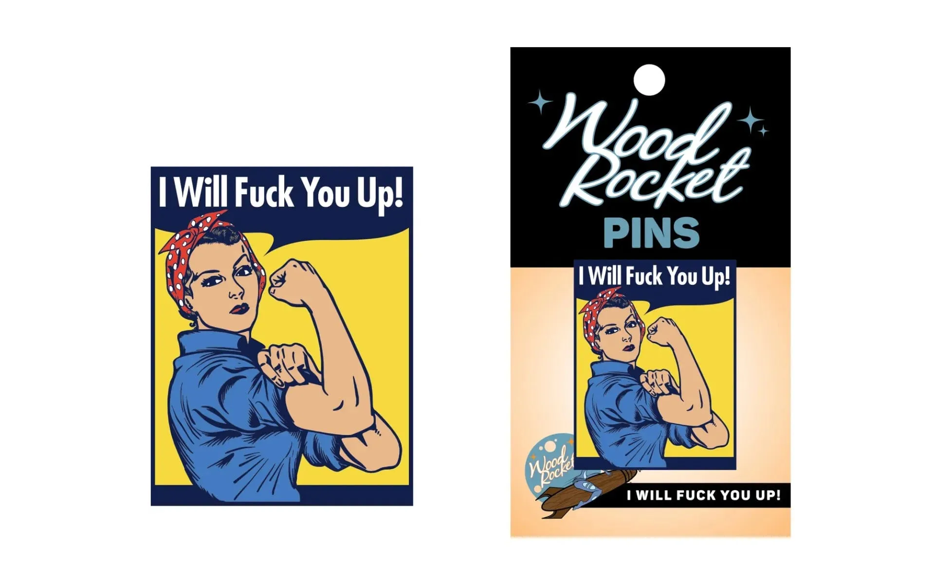 Wood Rocket Assorted Adult Pins