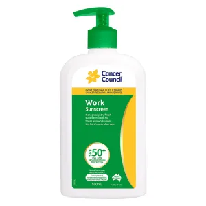 Work Sunscreen SPF50  500ml