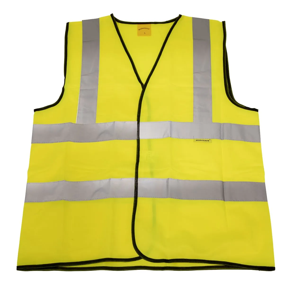 Worksafe by Sealey Hi-Vis Waistcoat (Site and Road Use) Yellow - Medium