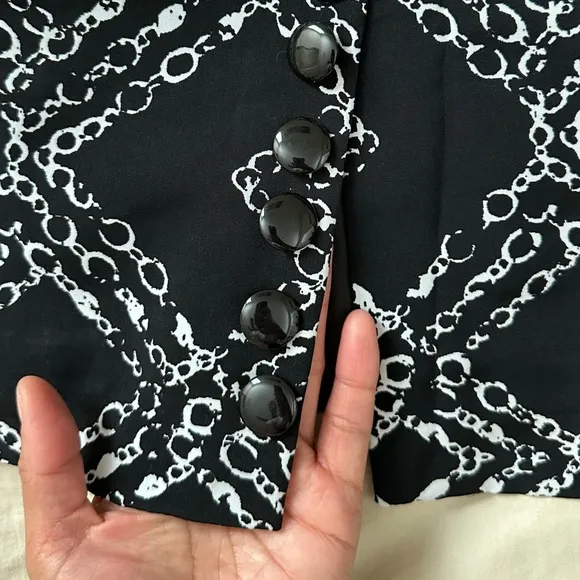 Worthington Sexy Chic Long Printed Pencil Skirt High Waist Corset Detail Size-4