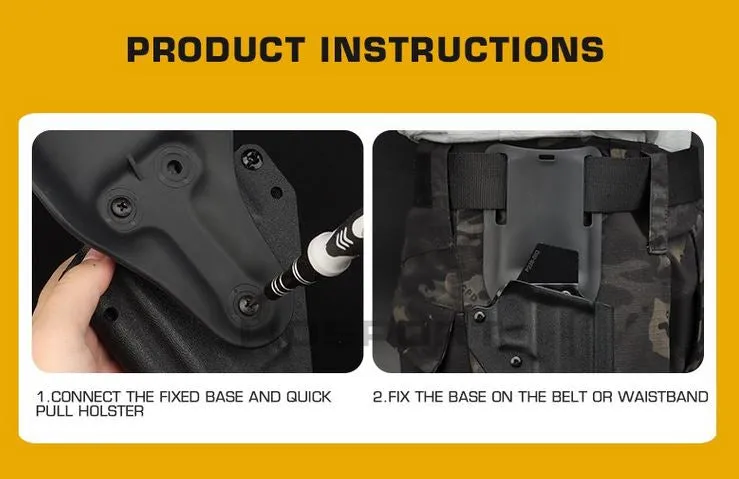 WST Lowered Belt Platform (Low Rise) for Holster  - MC