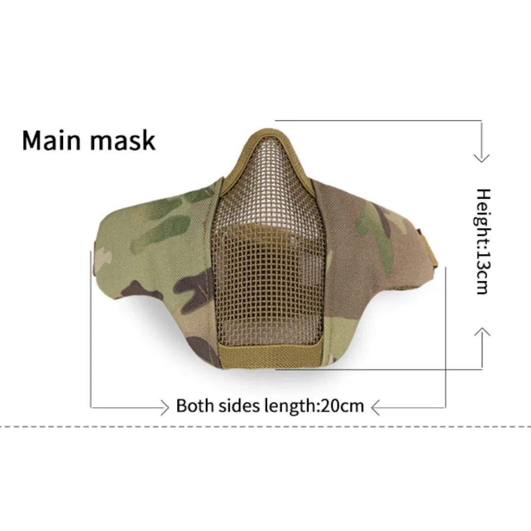 WST MINI Steel Mesh Mask, Children / Ladies - Black