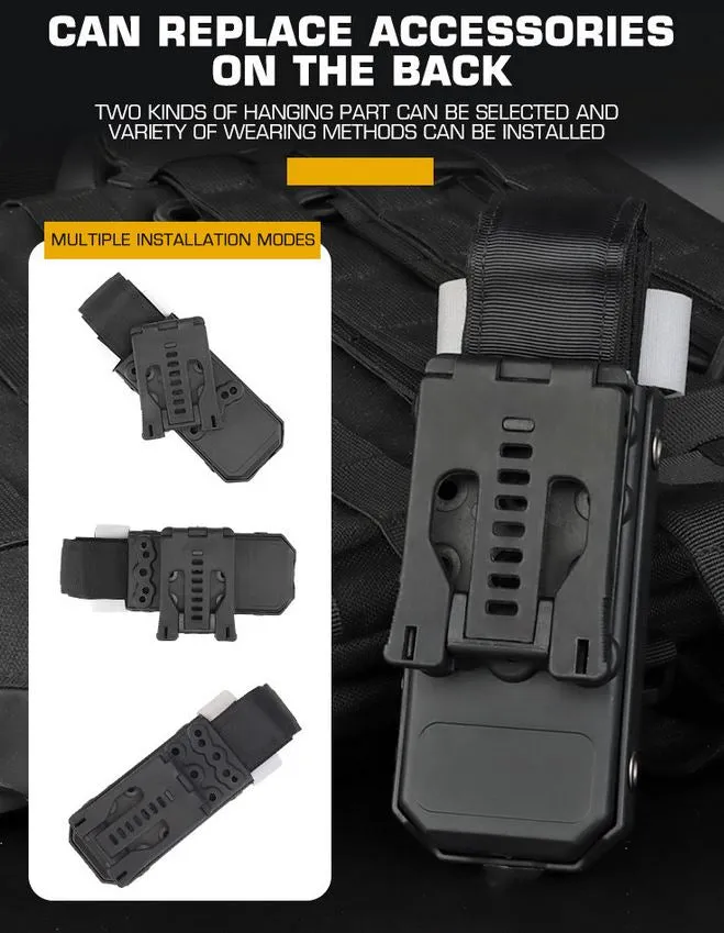 WST Molle Plastic Pouch and CAT Tourniquet (Dummy), Set - Black