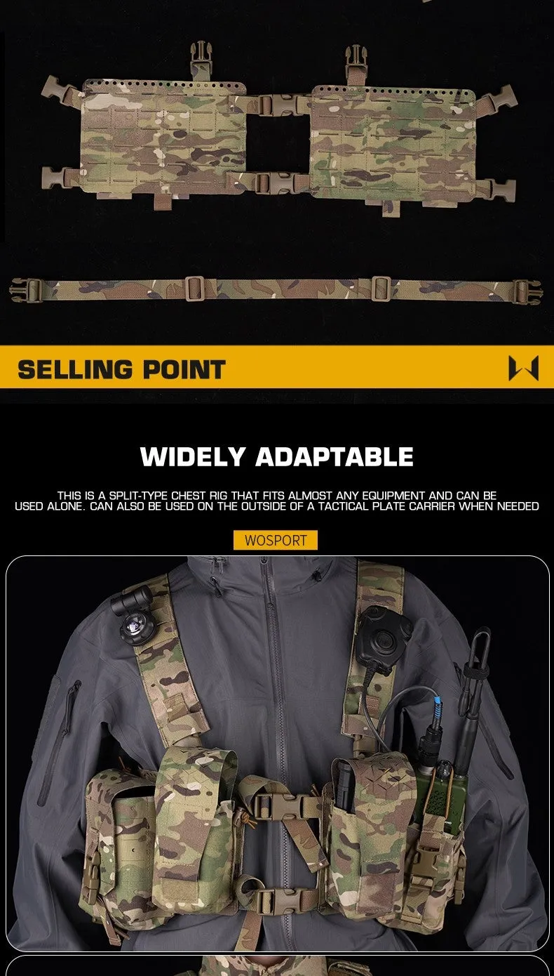 WST Split Tactical Chest Rig Alpha - Ranger Green