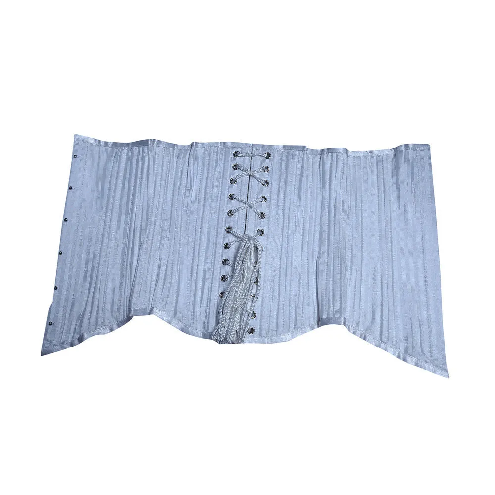 WT-UB LONGER WHITE/WHITE STRIPE JACQ