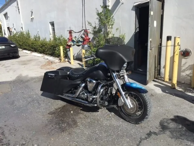 Yamaha Roadstar 1999 - 2007 6" Extended Stretched Saddlebags & Side Covers   Rear LED Fender & lids   No Cut Outs