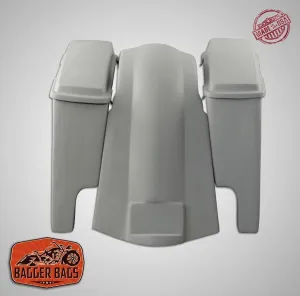 Yamaha Roadstar 1999 - 2007 6" Extended Stretched Saddlebags   Rear Fender & lids   Dual Cut Outs