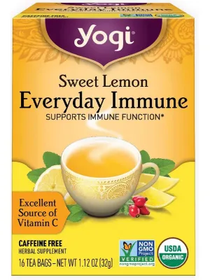 Yogi, Sweet Lemon Everyday Immune, 16 Tea Bags