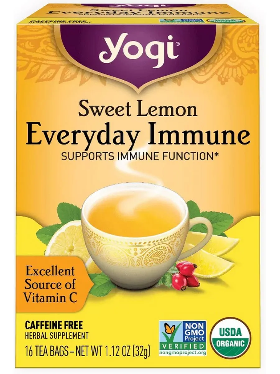Yogi, Sweet Lemon Everyday Immune, 16 Tea Bags