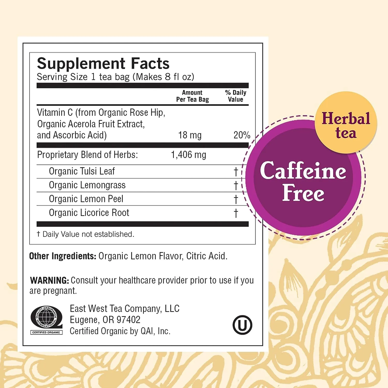 Yogi, Sweet Lemon Everyday Immune, 16 Tea Bags