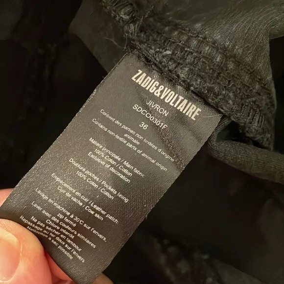 Zadig &amp; Voltaire Black Mini Skirt