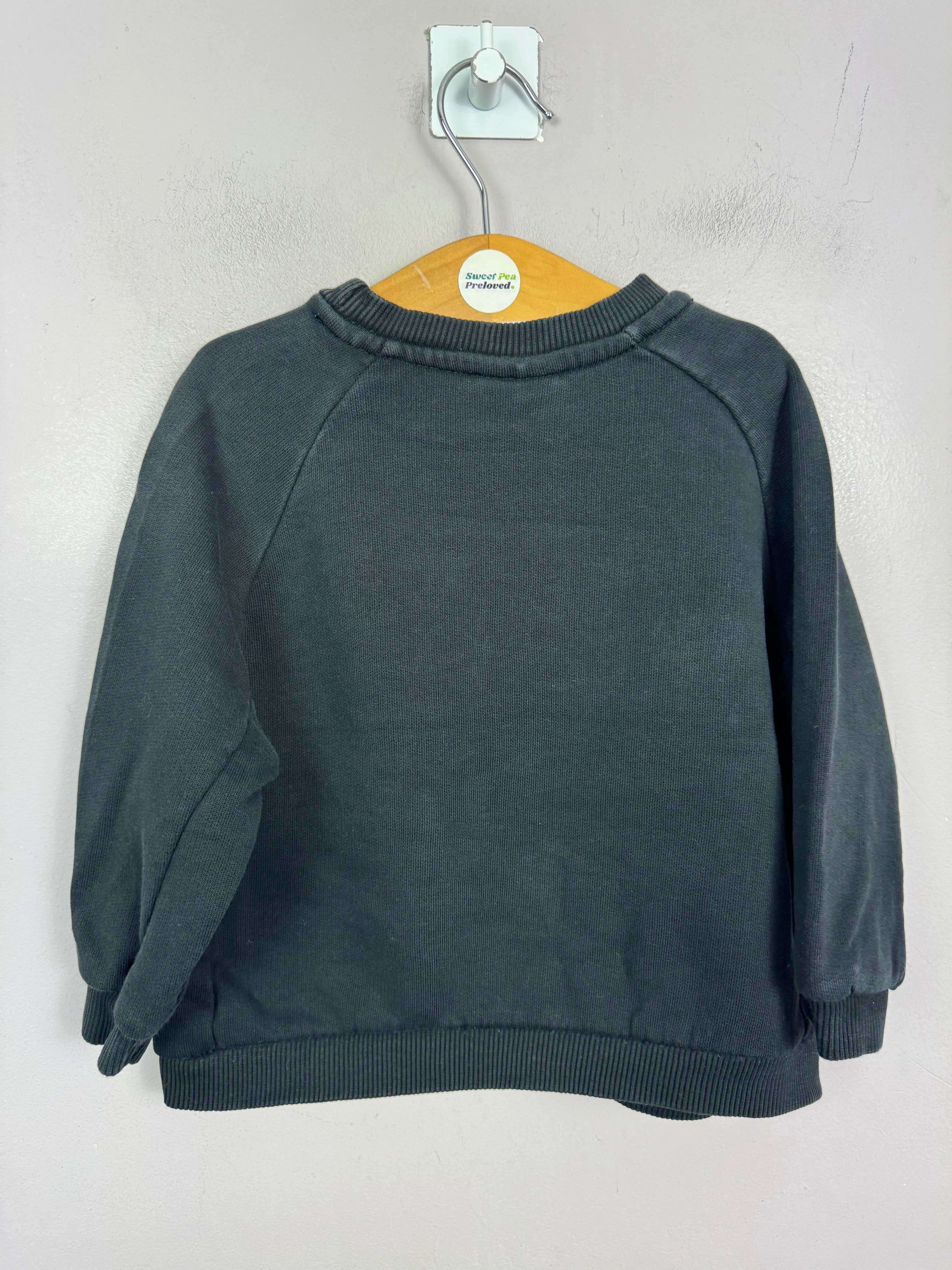 Zara Black Sweatshirt 12-18m