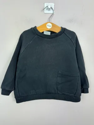 Zara Black Sweatshirt 12-18m
