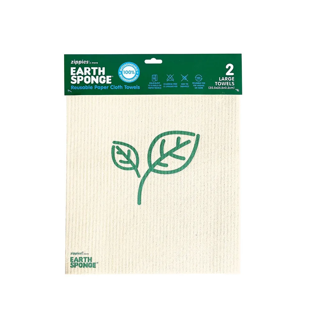 Zippies Earth Sponge Reusable Paper Cloth Towels